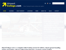 Tablet Screenshot of airportcollege.com